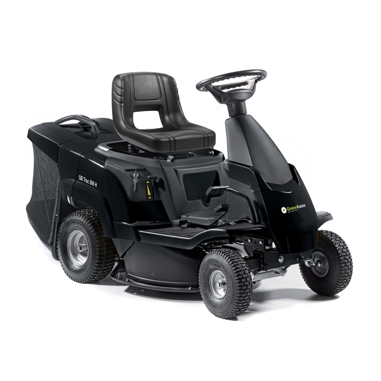 10385_Greenbase_2T0070474GBA Heckauswerfer-Aufsitzmäher GB Trac 566 H